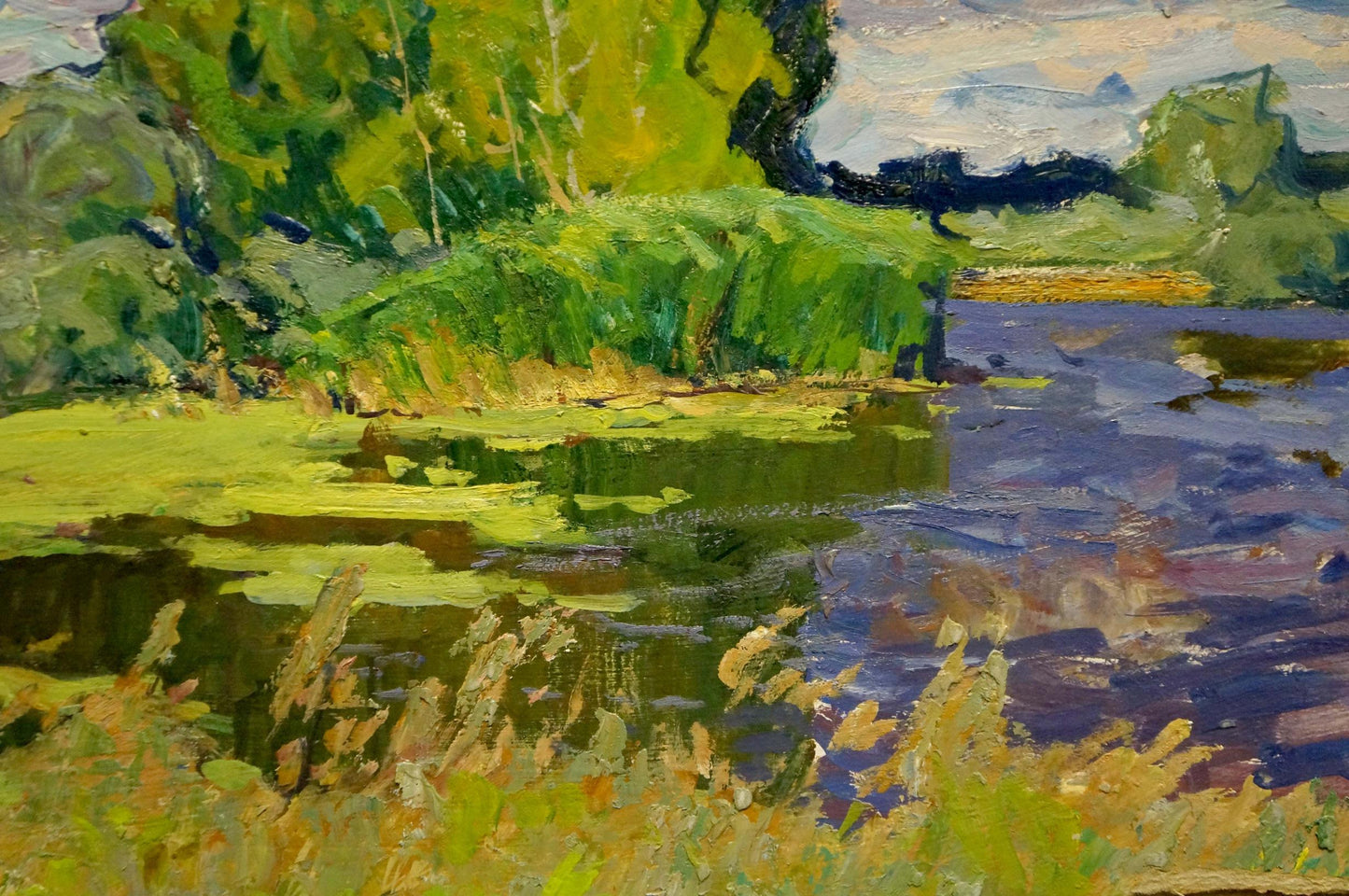 Oil painting Swampy area Anatoly Fomin