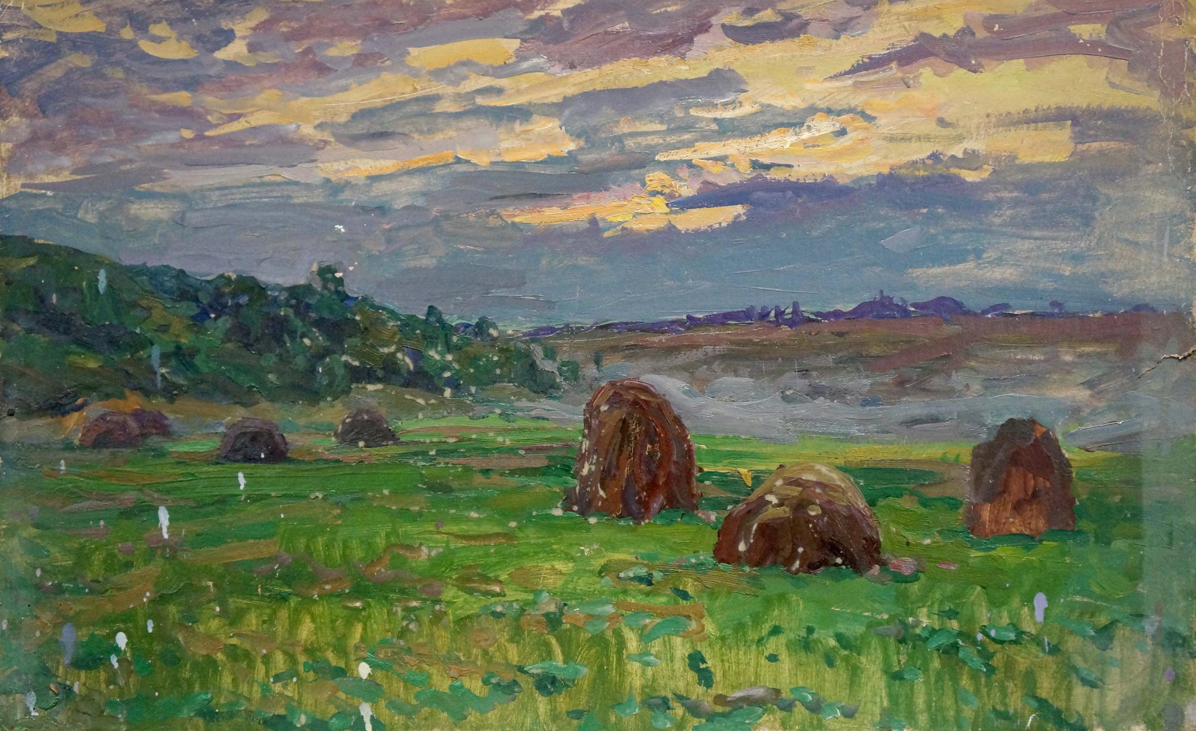 Oil painting Sunset Fomin Anatoly Nikiforovich
