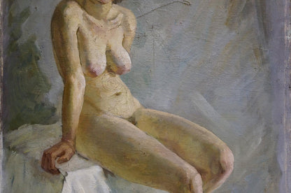 Oil painting P. Yakimchuk Portrait of a naked girl