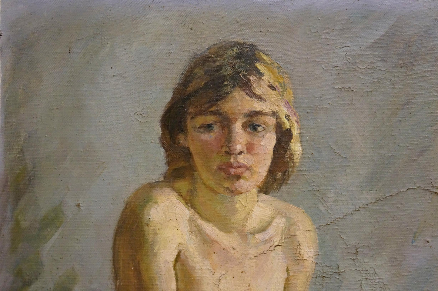 Oil painting P. Yakimchuk Portrait of a naked girl