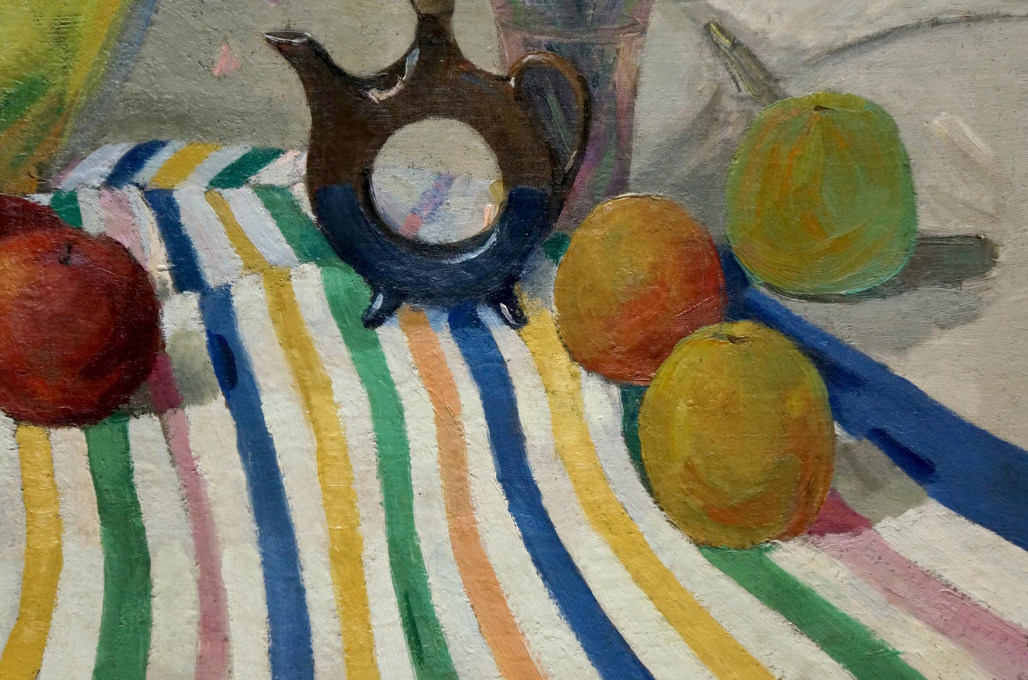 Oil painting Still life with spring gifts Unknown artist