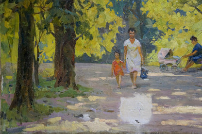 Oil painting A park Bednoshey Daniil Panteleyevich