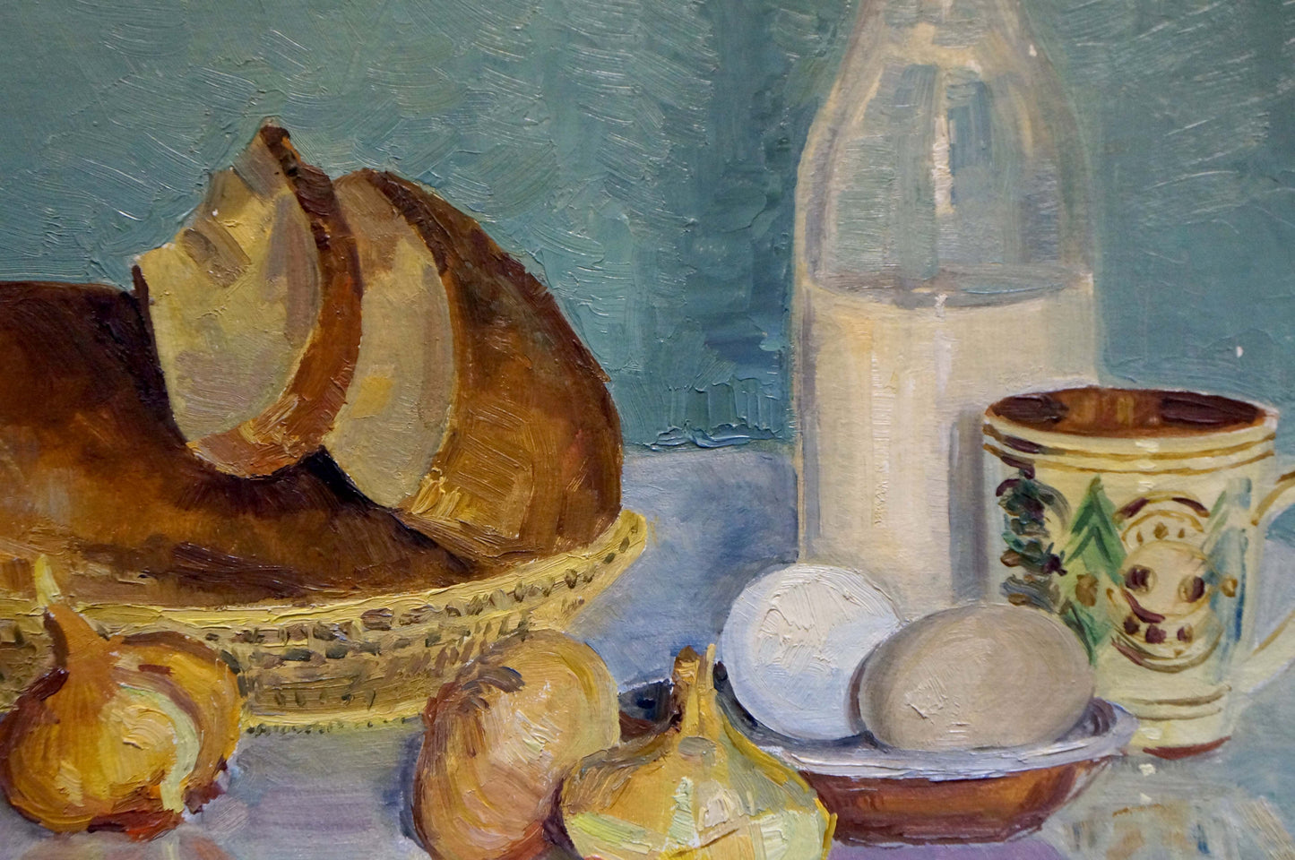 Oil painting Food on the table