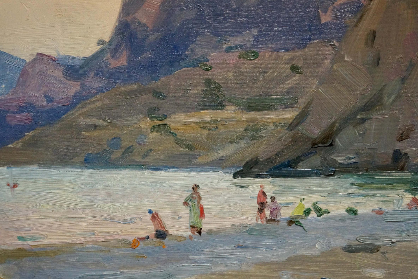 Oil painting Children by the shore Bortnikov Nikolay Fedorovich