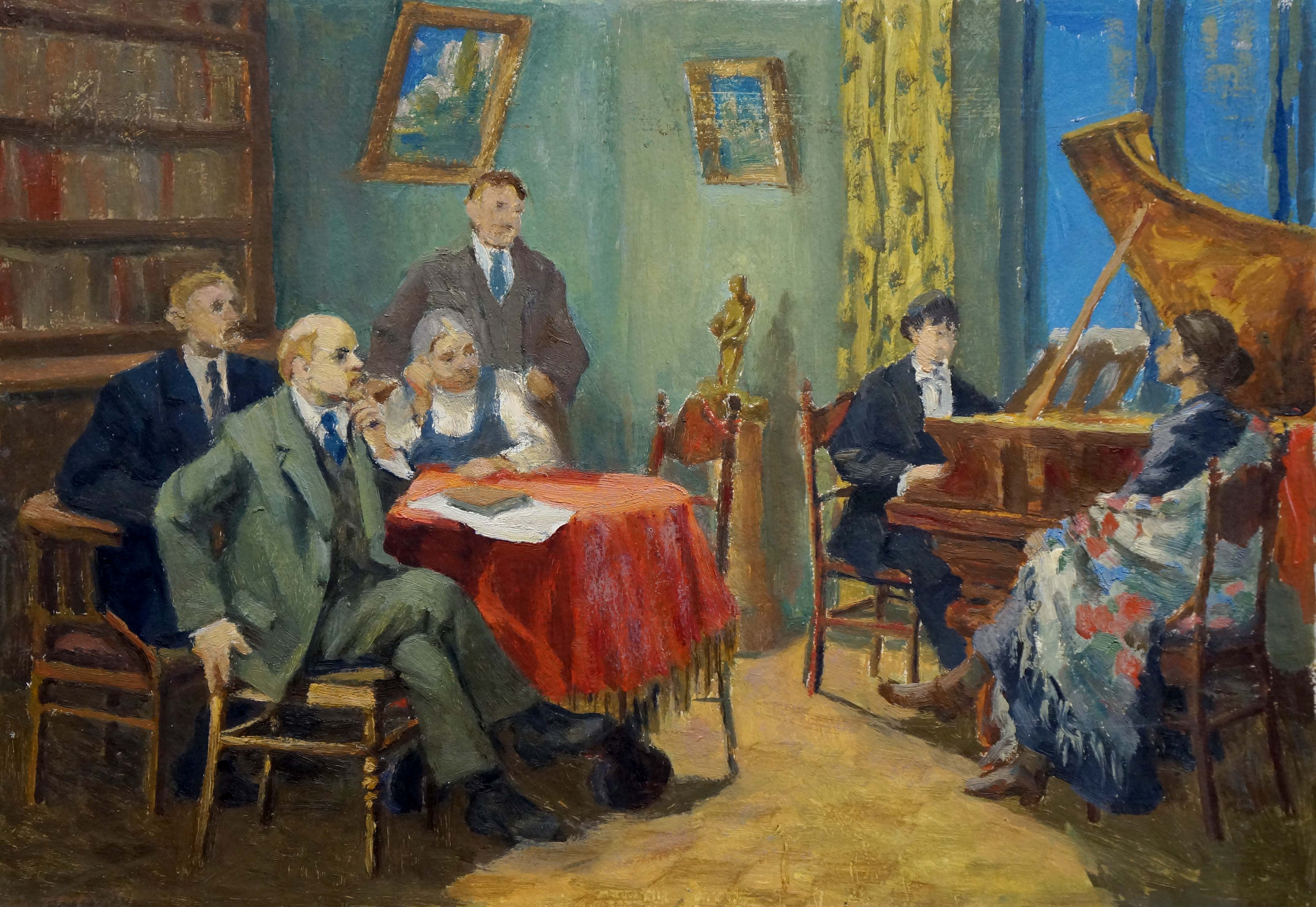 Oil painting Speech to Lenin