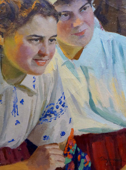 Oil painting Portrait of girls Dumenko Sergey Danilovich