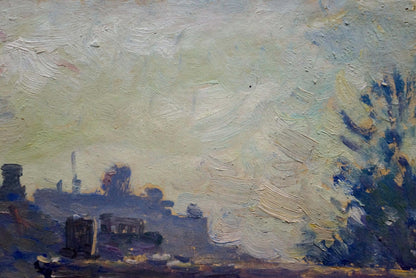 Oil painting City landscape Odessa artist