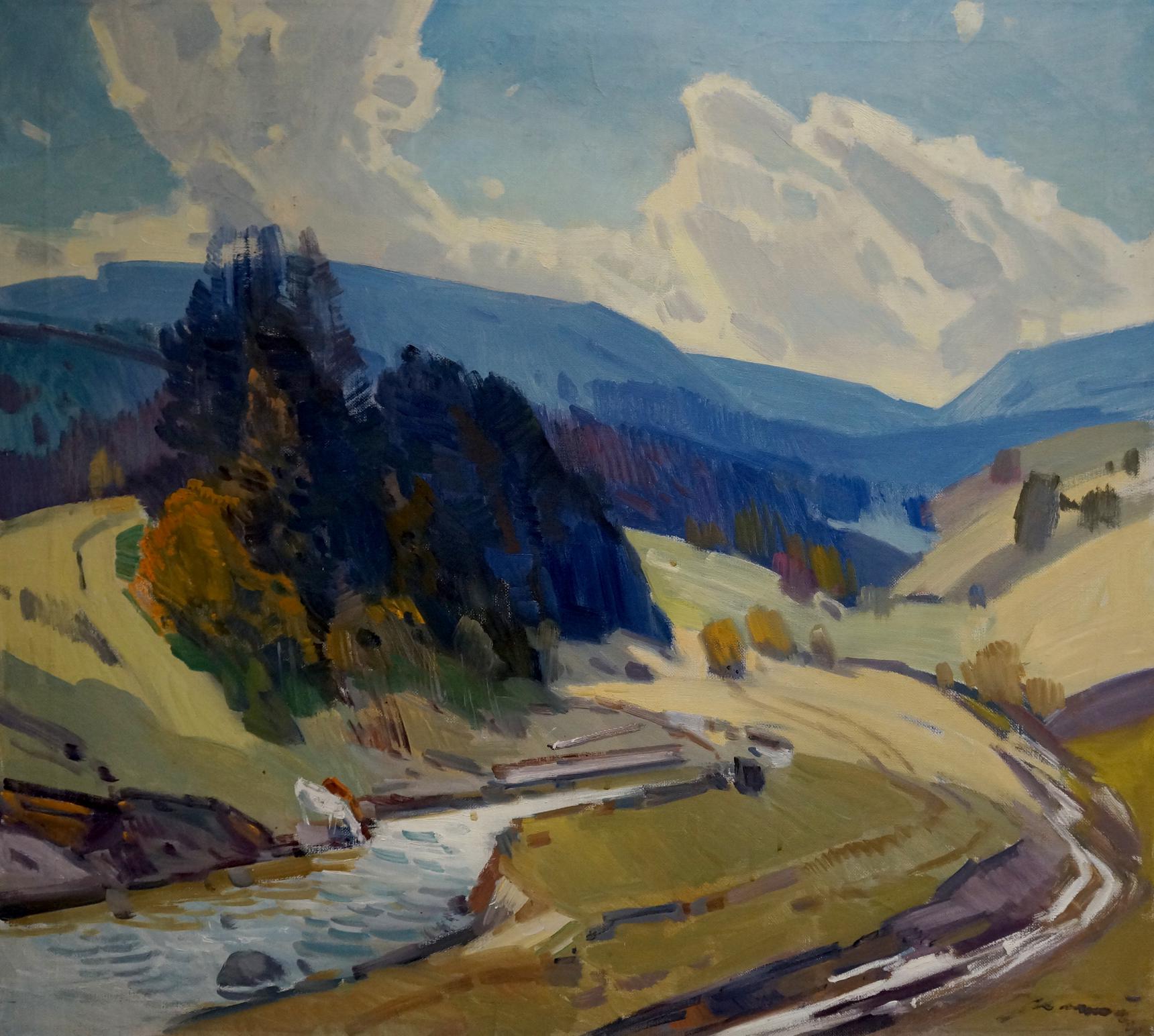 Oil painting Mountain plains Kashshay Anton Mikhailovich