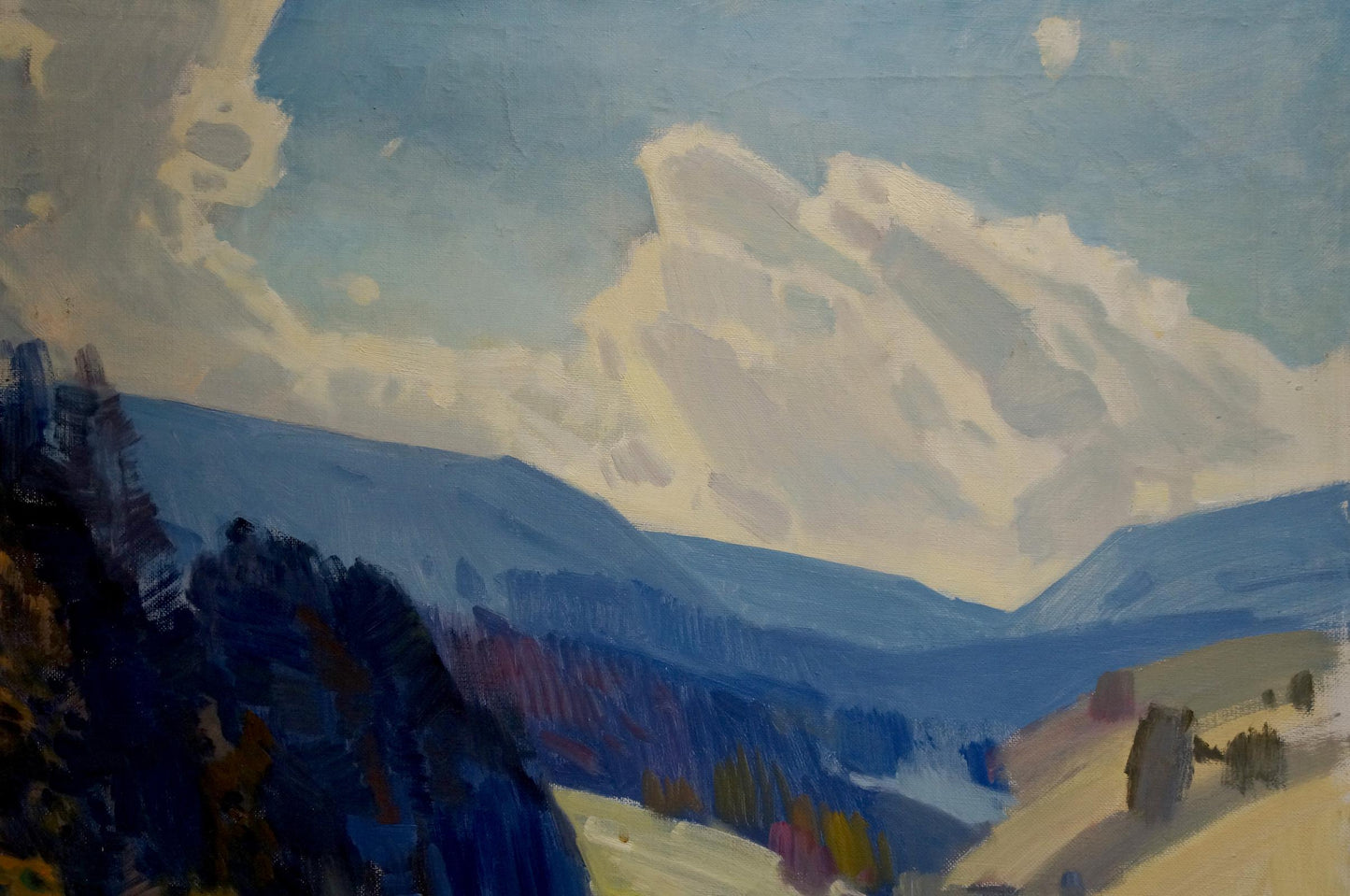 Oil painting Mountain plains Kashshay Anton Mikhailovich