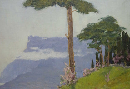 Oil painting On the mountain Ivan Alekseevich Vladimirov