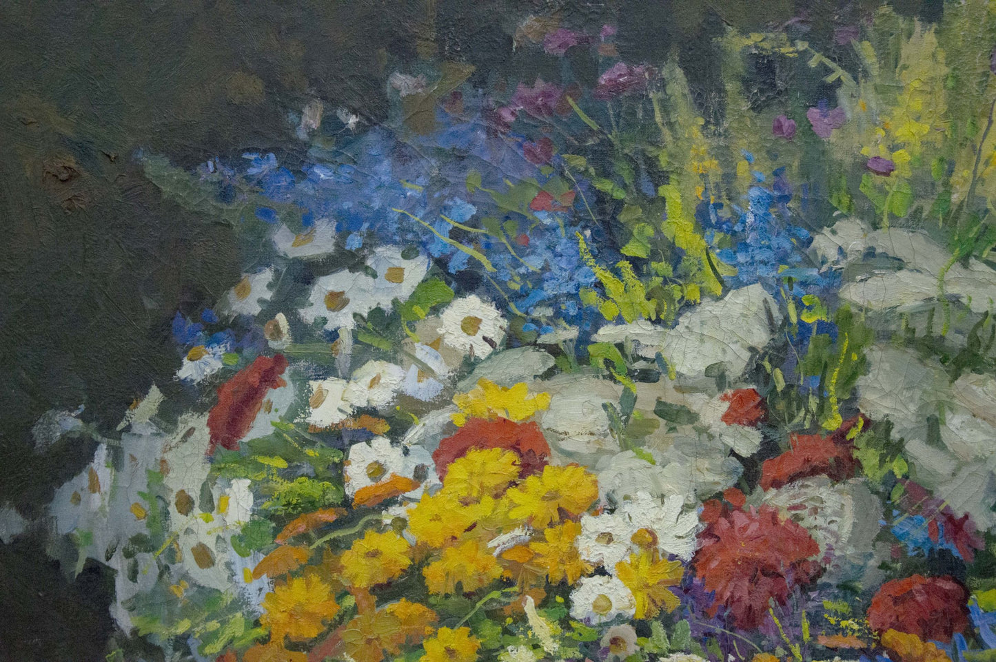 Oil painting Summer fruits and flowers Vladimir Zhugan