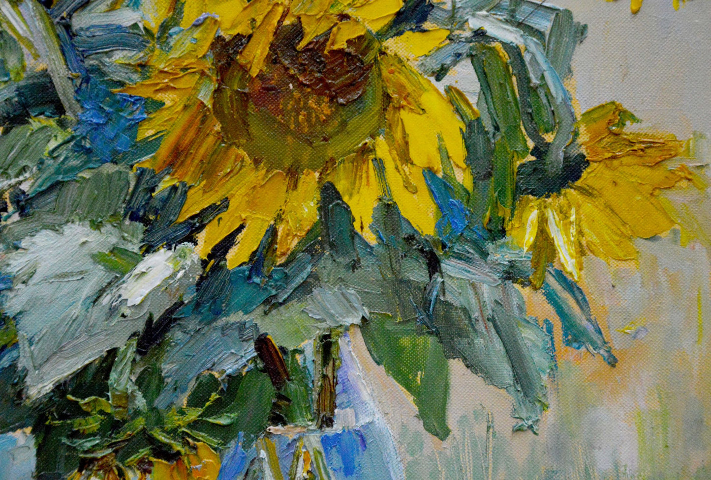 Oil painting Sunflowers Polyakova Lyudmila Valentinovna