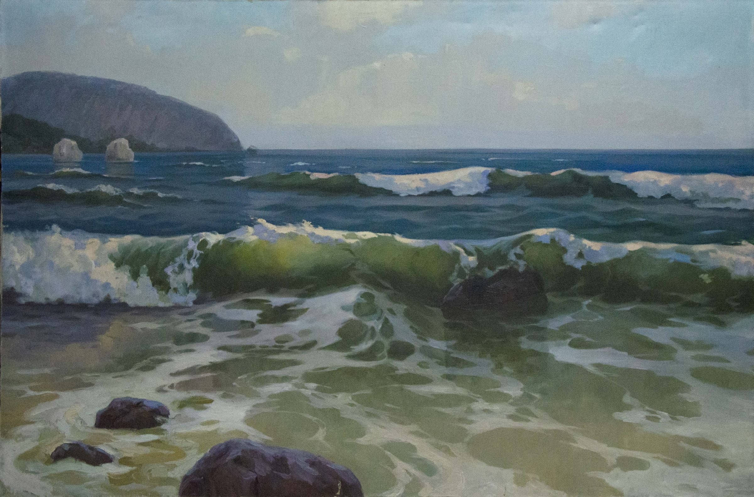 Oil painting Seascape Tsyganok Nikitin