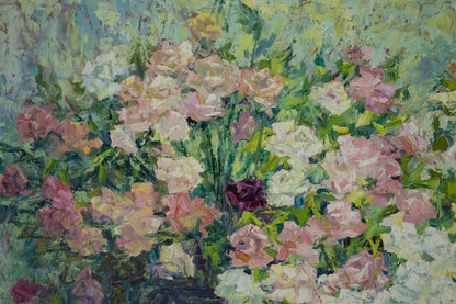 Oil painting Flower garden Artym Olga Markovna