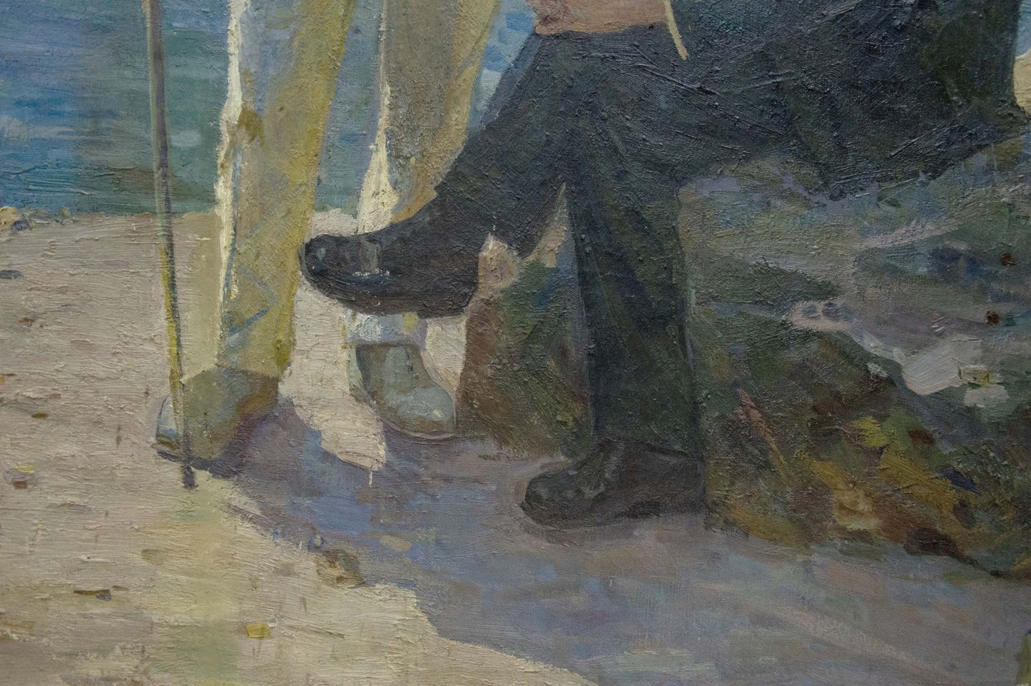 Oil painting Meeting with Lenin Kogan-Shats Matvey Borisovich