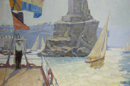 Oil painting Near the shore Vladimir Kozyuk