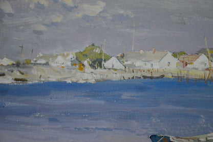 Oil painting Fishing landscape Sulimenko Petr Stepanovich