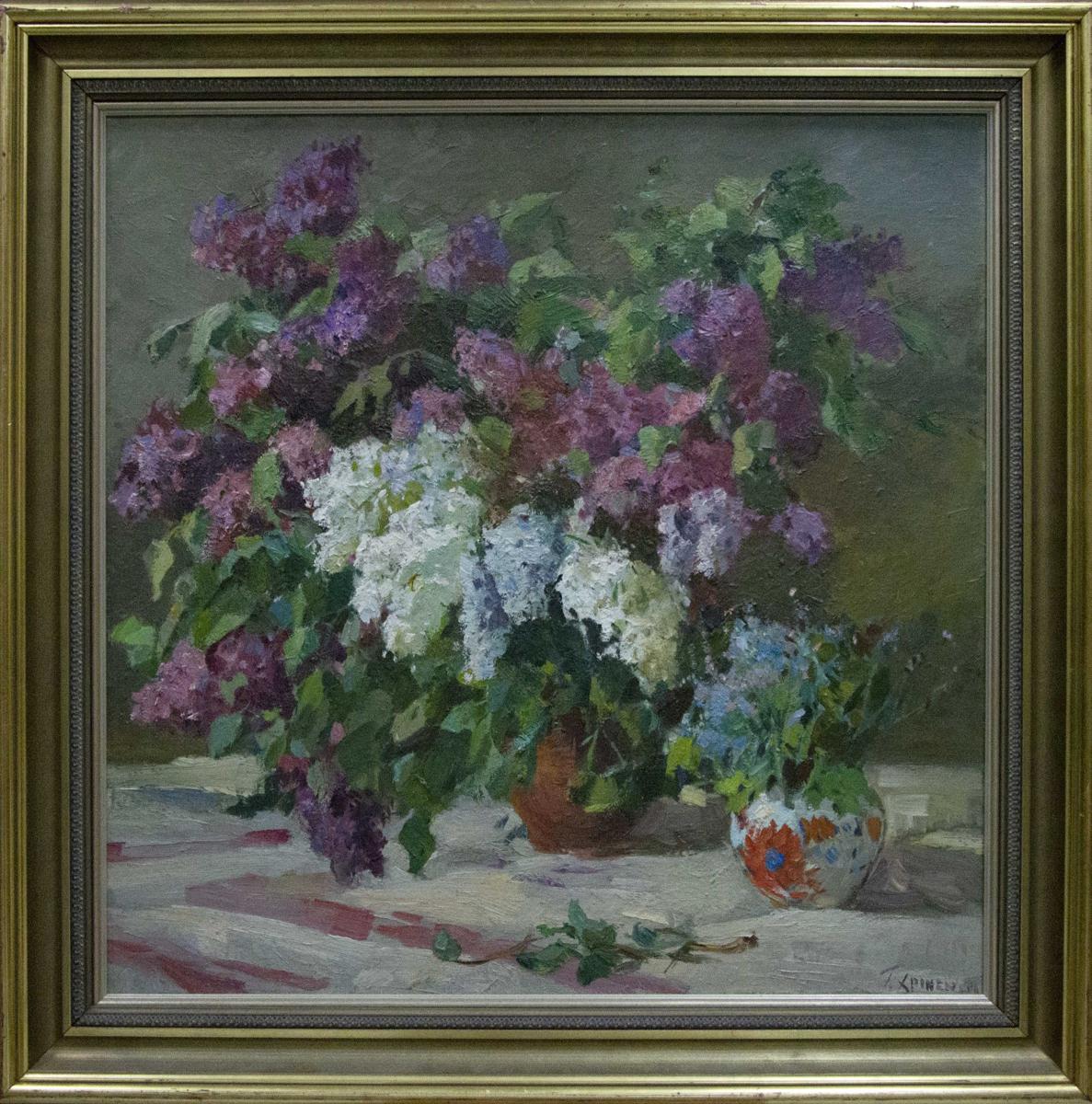 Oil painting Bouquet of flowers Khromenko Gleb Nikolaevich