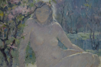 Oil painting Naked girls near the shore Zhurakovsky Victor Petrovich