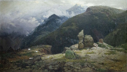 Oil painting Caucasus
