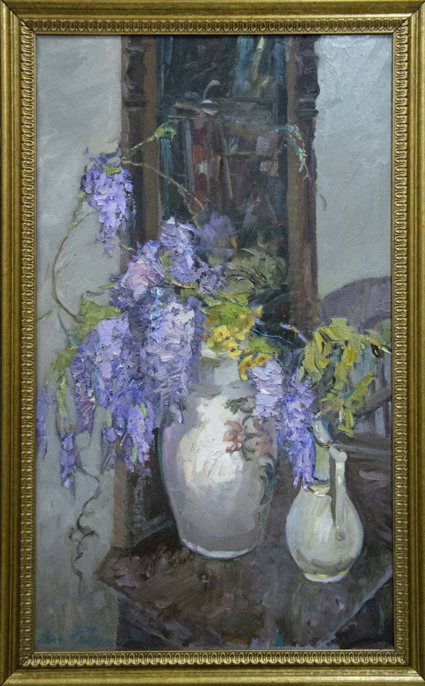 Oil painting Still Life with Wisteria Ryman Evgeny Nikolaevich