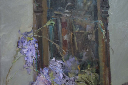 Oil painting Still Life with Wisteria Ryman Evgeny Nikolaevich