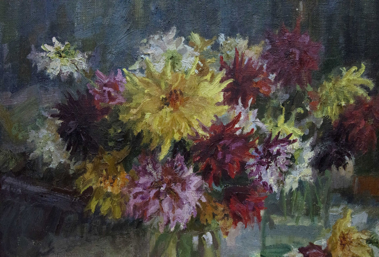 Oil painting Bouquet of flowers Khizhnyak Grigory Emelyanovich