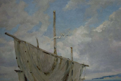 Oil painting Broken Sails A. Ferber
