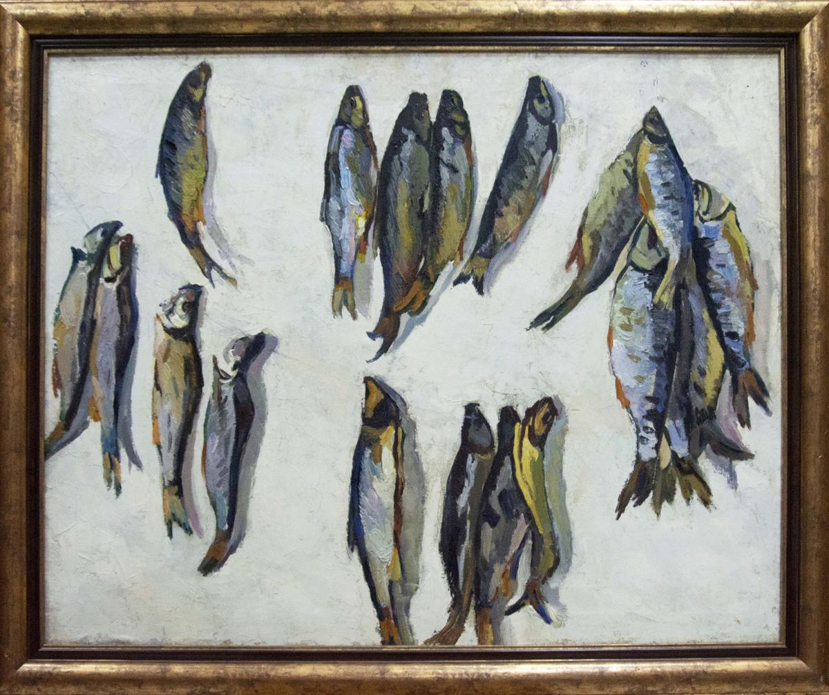 Oil painting Fish Pavlov Eduard Evgenievich