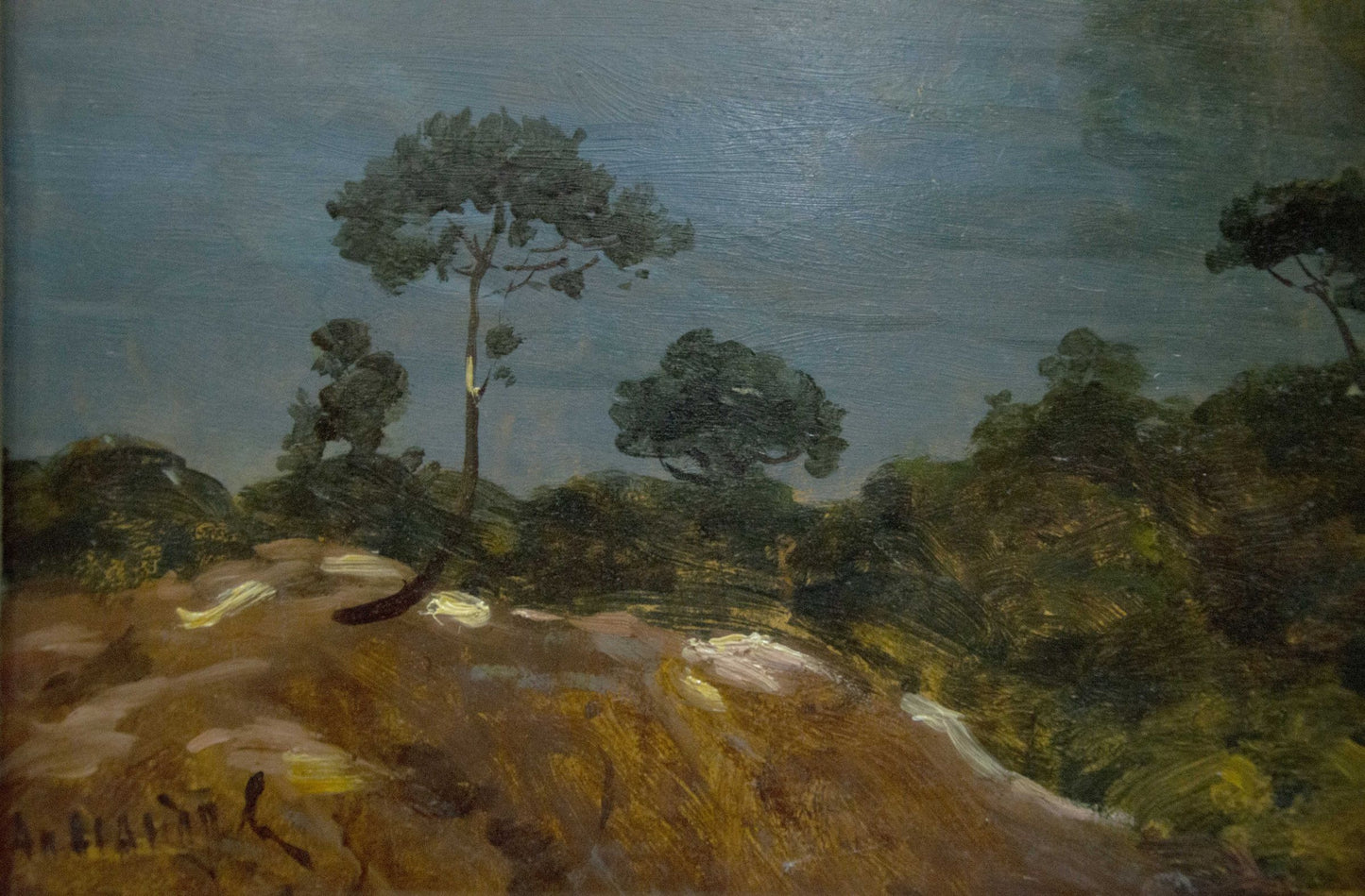 oil forest painting