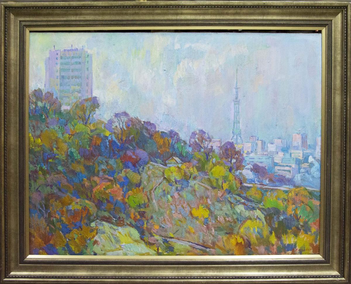 Oil painting City view Chegodar Vasily Dmitrievich