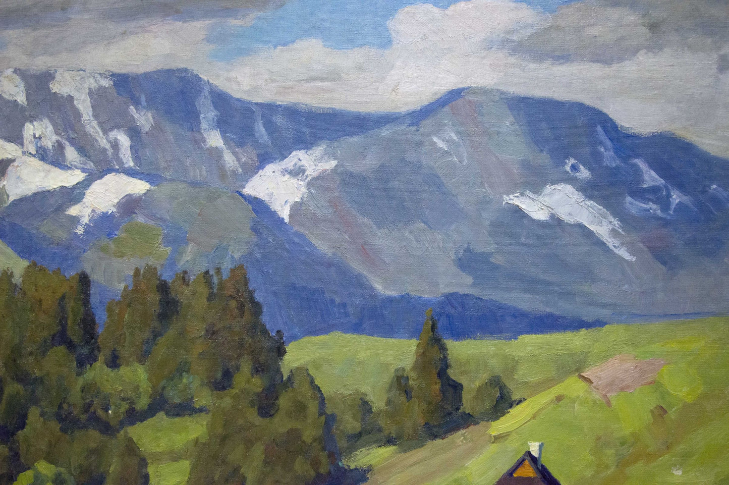 Oil painting Mountain landscape Potapenko Andrey Ilyich