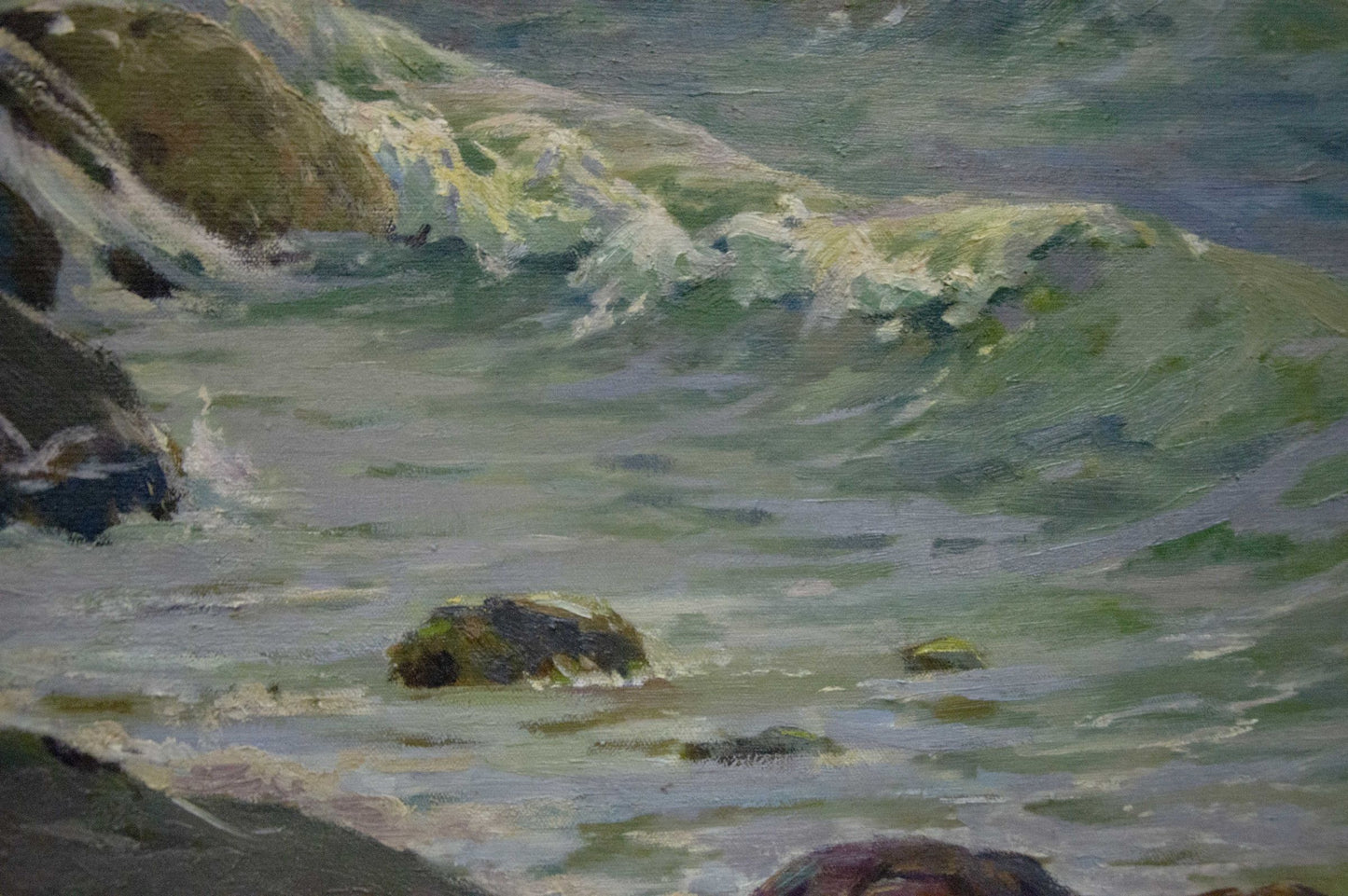 Oil painting Raging sea Livshits Chaim Moiseevich