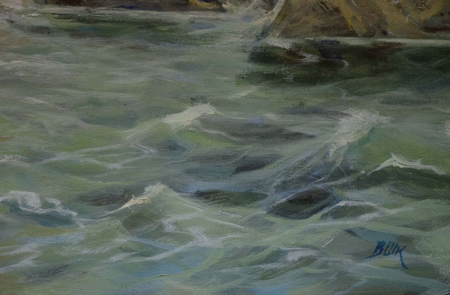 Oil painting Restless Sea Viktor Mykolayovych Shkurinsky