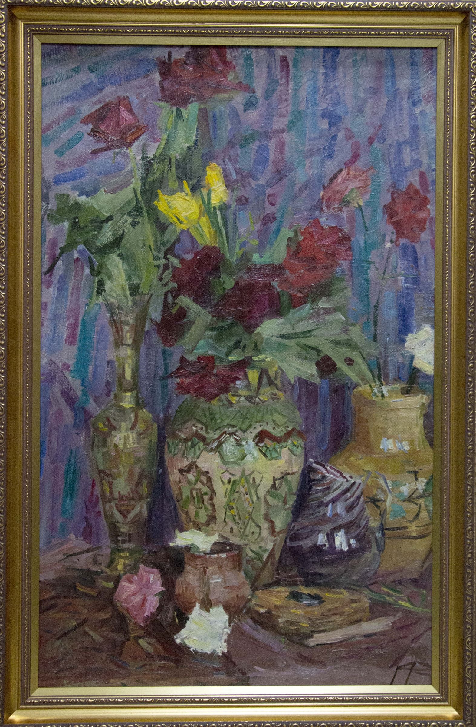 Oil painting Flowers Ryasnyansky Mikhail Alekseevich