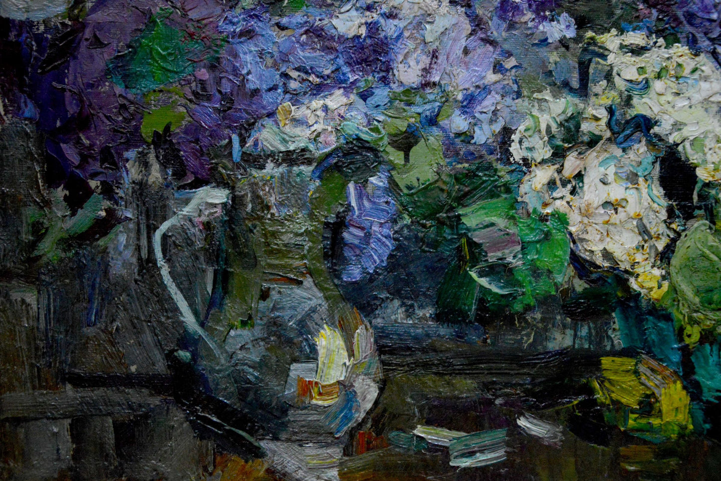 Oil painting Lilac bouquet Zakharov Fedor Zakharovich