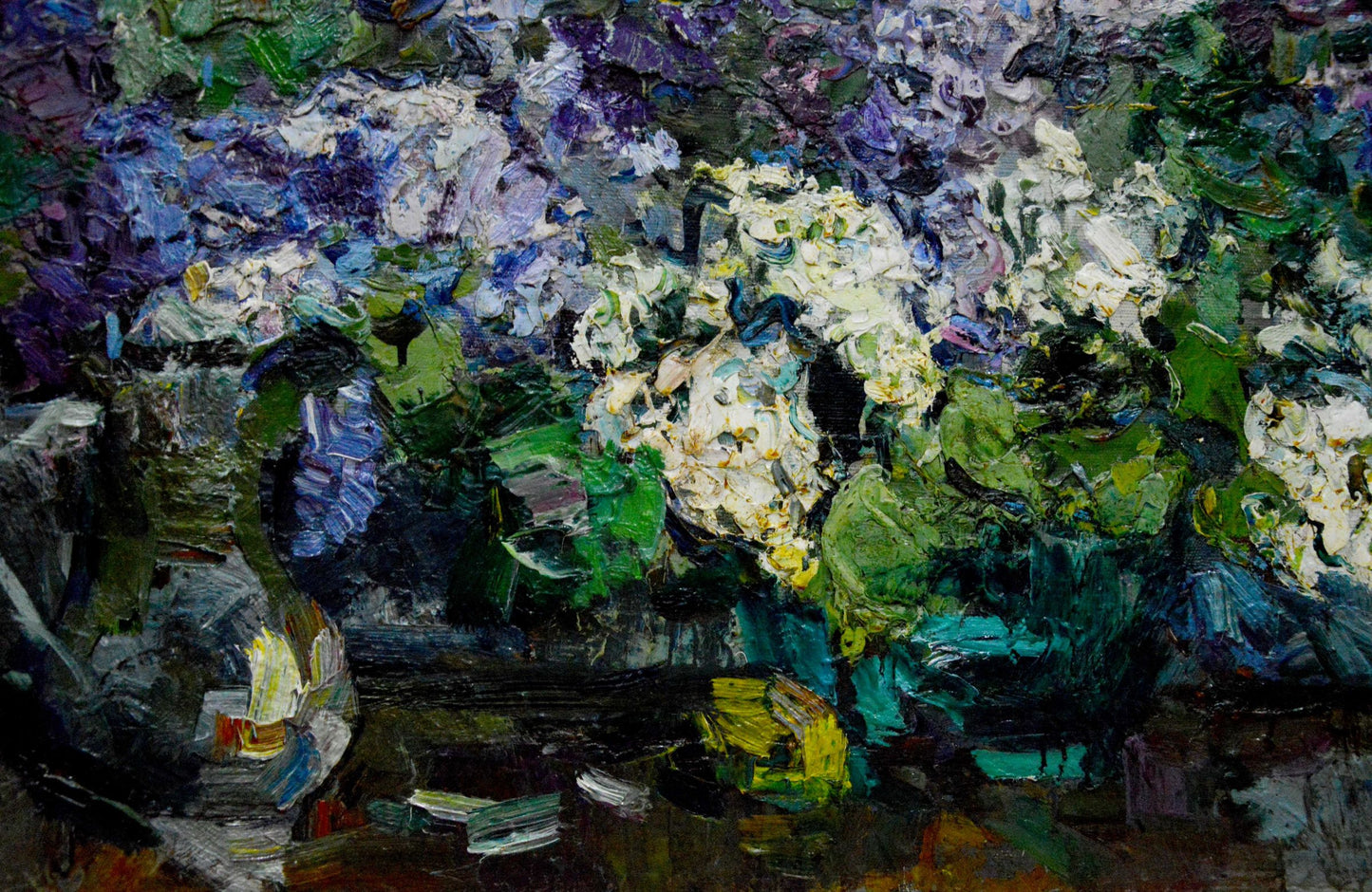 Oil painting Lilac bouquet Zakharov Fedor Zakharovich