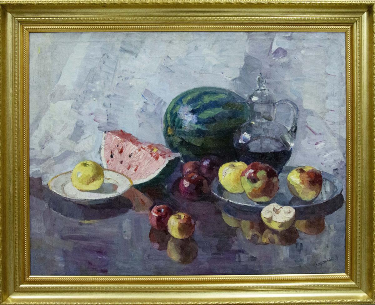 Oil painting Still life with watermelon Kerzhner Alexander Haskelevich