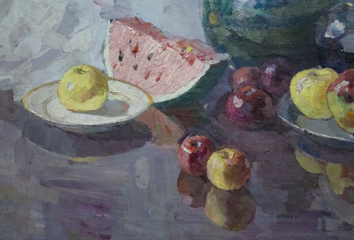 Oil painting Still life with watermelon Kerzhner Alexander Haskelevich