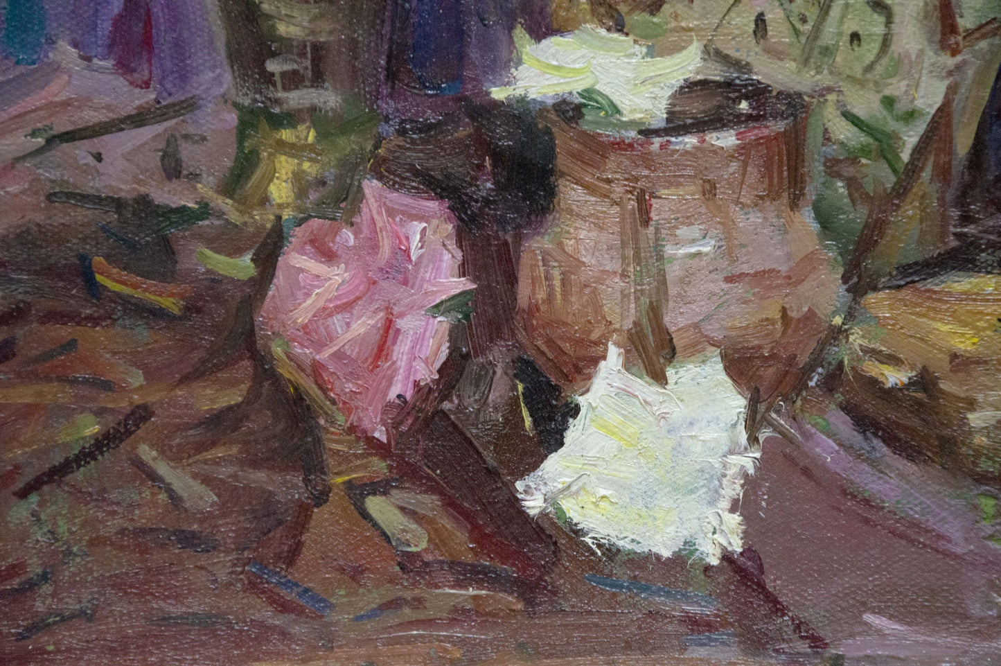 Oil painting Flowers Ryasnyansky Mikhail Alekseevich