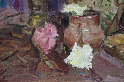 Oil painting Flowers Ryasnyansky Mikhail Alekseevich