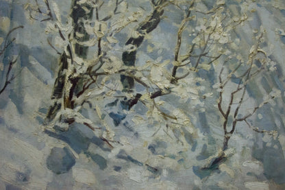 Oil painting Winter landscape Sevets Victor Stepanovich