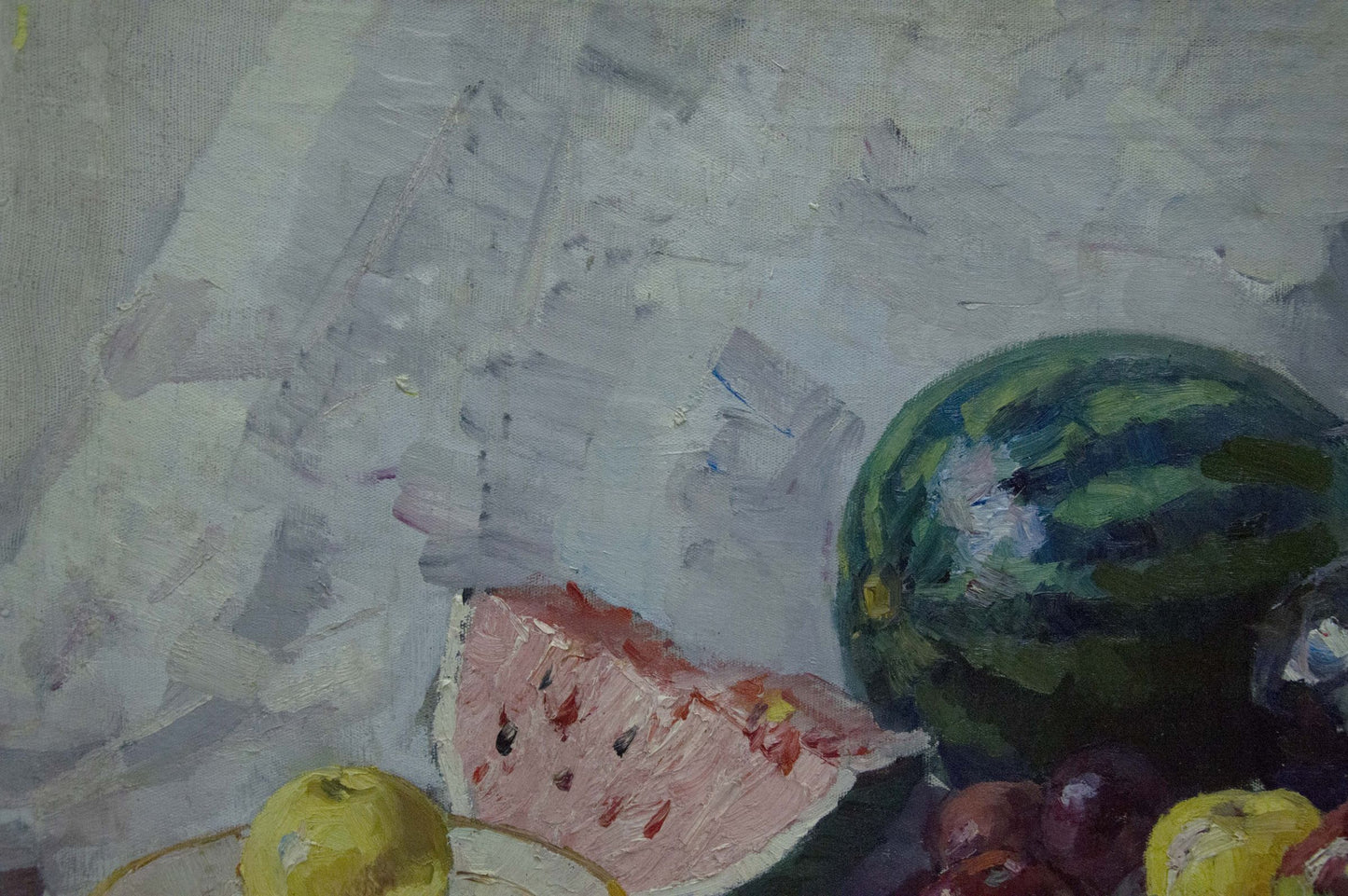 Oil painting Still life with watermelon Kerzhner Alexander Haskelevich