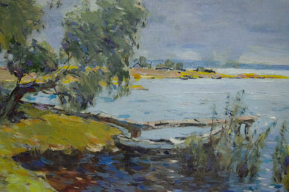 Oil painting Summer landscape Bakaev Sergey Ivanovich