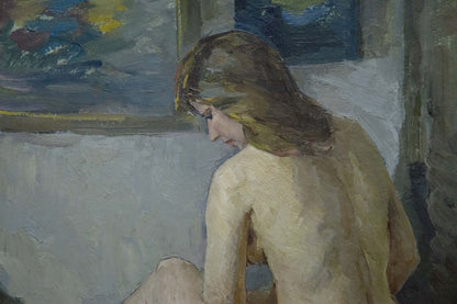 Oil painting Portrait of a girl Vaysburg Yefim Yefimovich