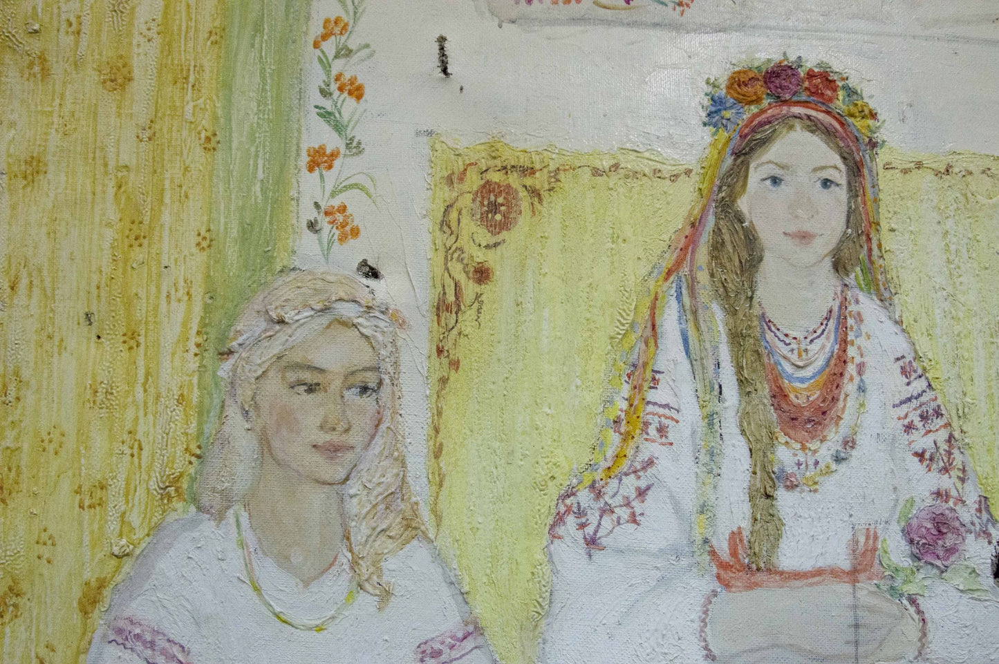 Oil painting Mistresses at the table Golembievskaya Tatiana Nikolaevna