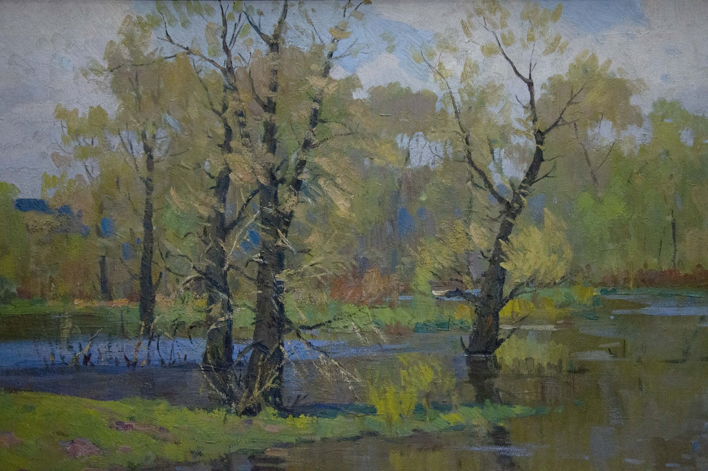 Oil painting Landscape Mikhail Fedorovich Petrov