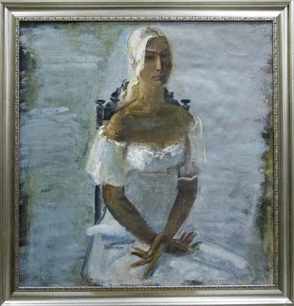 Oil painting Portrait of a girl Tolkunov Egor Egorovich