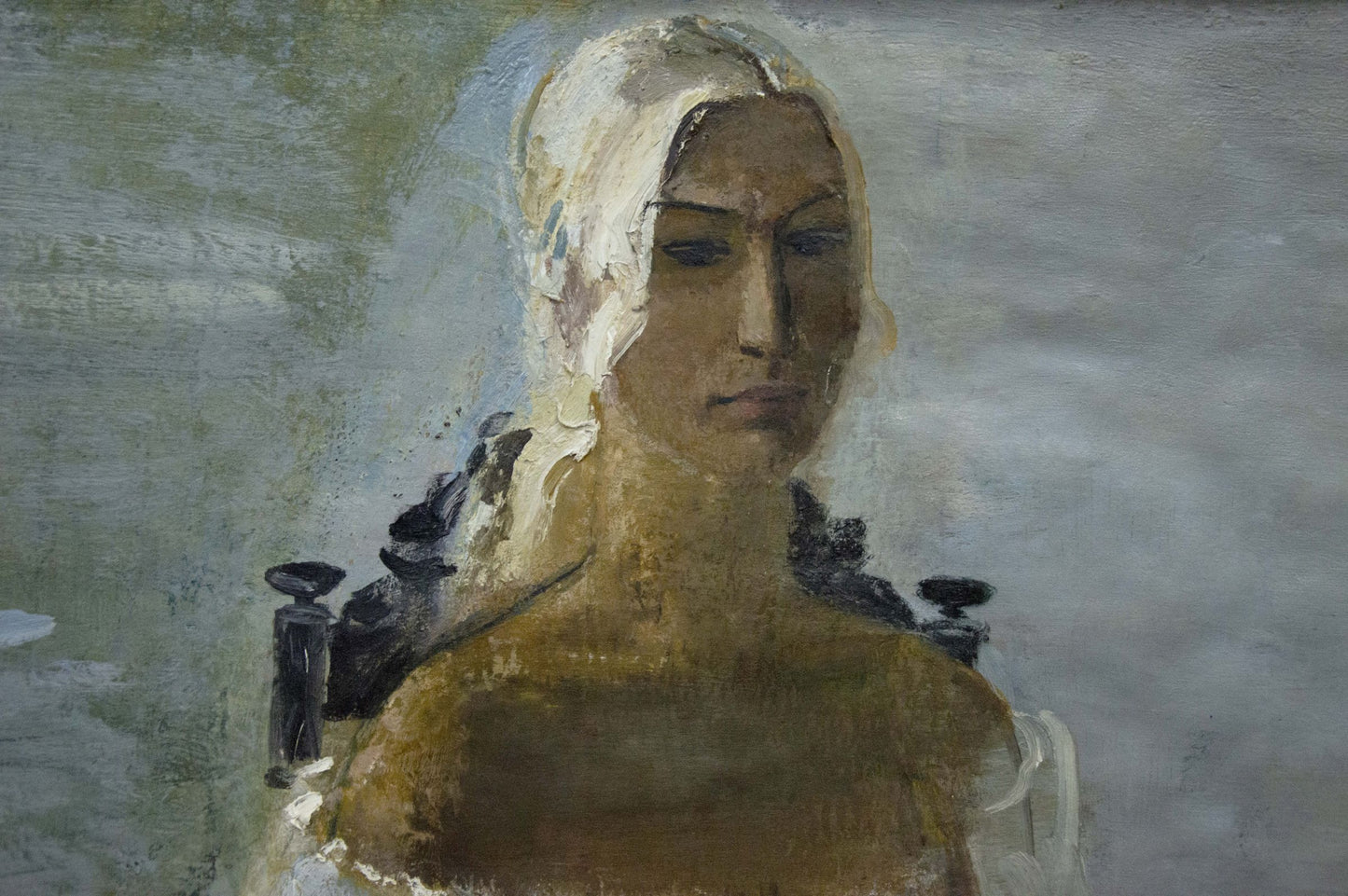 Oil painting Portrait of a girl Tolkunov Egor Egorovich