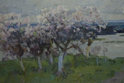 Oil painting Apple trees Zakharov Fedor Zakharovich